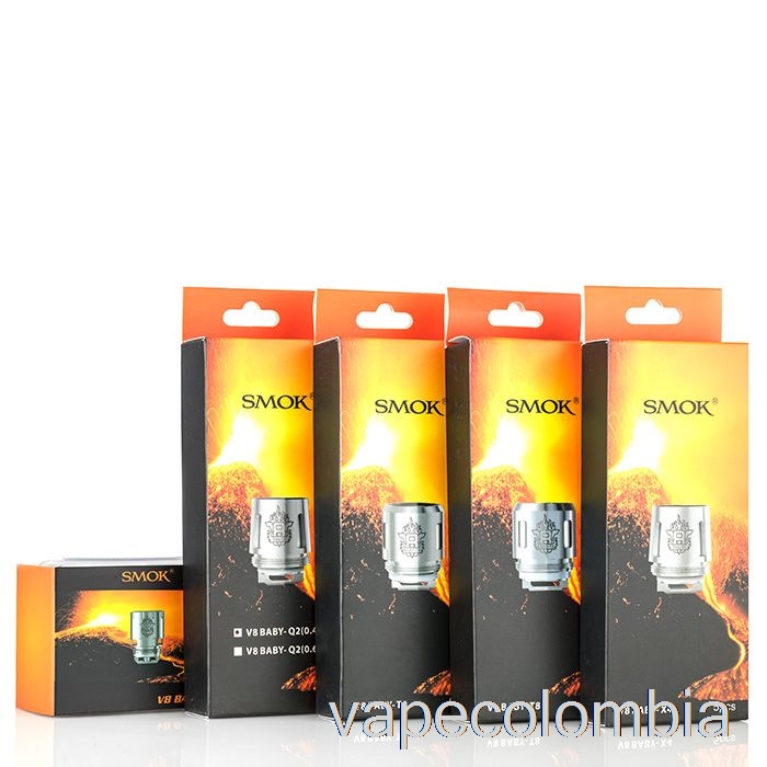 Vape Recargable Smok Tfv8 Bobinas De Repuesto Para Bebé 0.25ohm V8 Baby-m2 De Doble Núcleo